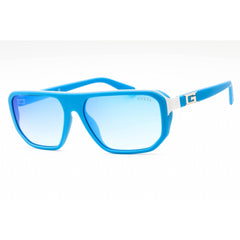 Guess Men's Sunglasses - Matte Blue Injected Propionate Square Frame | GU00124 91X