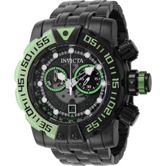 Invicta Men's Watch - Sea Hunter Chrono Black and Transparent Dial Bracelet | 44854