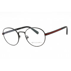 Bvlgari Men's Eyeglasses - Matte Black Metal Full Rim Round 50mm Frame | 0BV1119 128