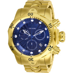 Invicta Men's Dive Watch - Venom Chronograph Blue Dial Yellow Gold Bracelet | 25905