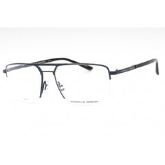Porsche Men's Eyeglasses - Blue Metal Rectangular Frame Clear Demo Lens | P8398 D