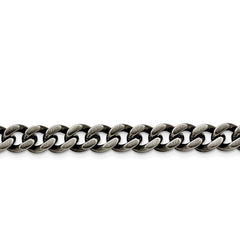 Stainless Steel 9.25mm Oxidized Curb Chain | SRN1612
