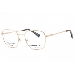 Kenneth Cole New York Men's Eyeglasses - Pale Gold Metal Square Frame | KC0355 032