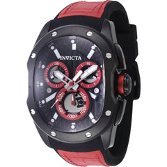 Invicta Men's Watch - Lupah Revolution 2.0 Chronograph Black and Red Strap | 45436