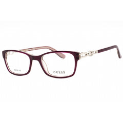 Guess Women's Eyeglasses - Violet/Other Rectangular Full Rim Frame | GU2677 083