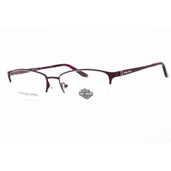 Harley Davidson Women's Eyeglasses - Violet Metal Oval Half Rim Frame | HD0541 083