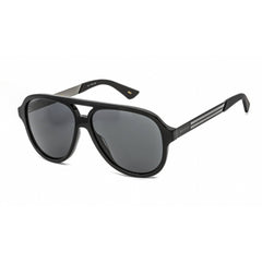 Gucci Men's Sunglasses - Black Plastic Aviator Full Rim Frame | GG0688S 001