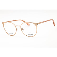Guess Women's Eyeglasses - Pale Gold Metal Cat Eye Shape Full Rim Frame | GU2913 032