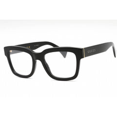 Gucci Unisex Eyeglasses - Black Plastic Square Full Rim Frame Clear Lens | GG1138O 001