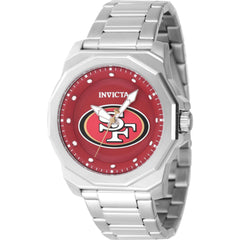 Invicta Men's Watch - NFL San Francisco 49ers Red Dial Silver Tone Bracelet | 47923