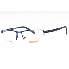 Timberland Men's Eyeglasses - Matte Dark Blue Metal Rectangular Frame | TB1821 091