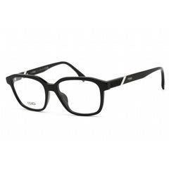 Fendi Men's Eyeglasses - Shiny Black Rectangular Shape Frame Clear Lens | FE50028I 001