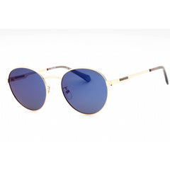 Polaroid Core Unisex Sunglasses - Gold Round Full Rim Frame | PLD 2144/G/S/X 0J5G 5X