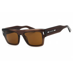 Calvin Klein Unisex Sunglasses - Taupe Acetate Rectangular Full Rim | CK23504S 260