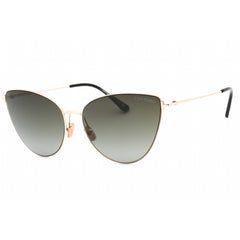 Tom Ford Women's Sunglasses - Shiny Rose Gold Metal Cat Eye Shape Frame | FT1005 28B