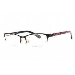 Kate Spade Women's Eyeglasses - Black Rectangular Frame Clear Demo Lens | Marnie 807