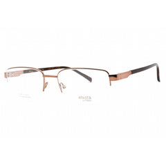 Elasta Men's Eyeglasses - Light Brown Rectangular Half Rim Frame | E 3126 0TUI 00