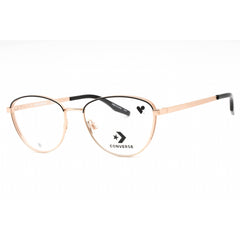 Converse Women's Eyeglasses - Satin Rose Gold/Black Metal Cat Eye Frame | CV1014 780