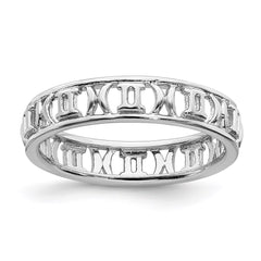 Sterling Silver Stackable Expressions Gemini Zodiac Ring | QSK2014