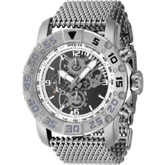 Invicta Men's Watch - Invicta Racing White, Steel, Black Bezel Mesh Bracelet | 48053