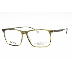 Hugo Boss Men's Eyeglasses - Ruthenium Green Horn Full Rim Frame | BOSS 1642 0XYG 00