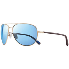 Revo Unisex Sunglasses - Tarquin Polarized Gold Full Rim Aviator Frame | 1083 04 BL