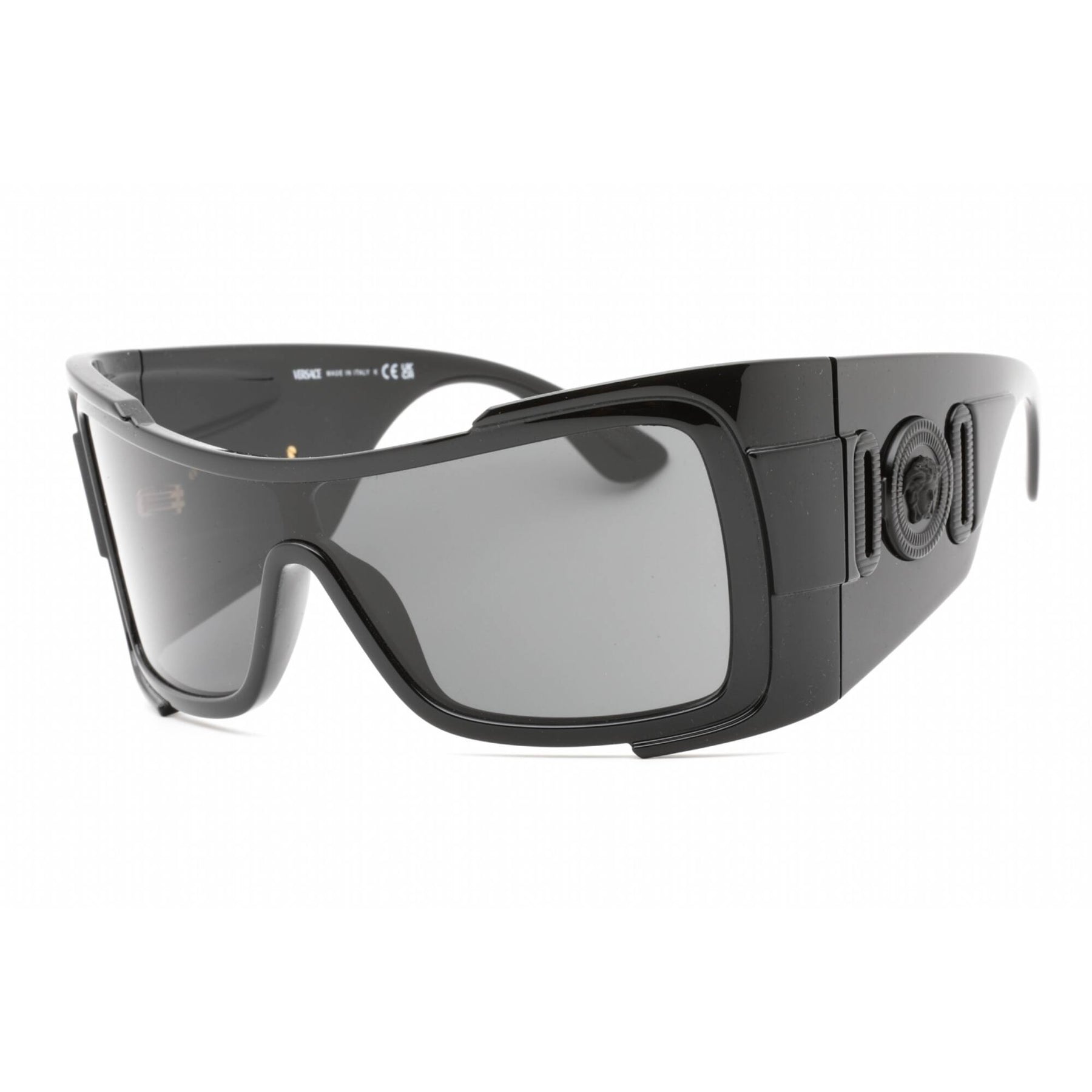 Versace Black Shield Sunglasses with Dark Gray Lenses Versace Shield Sunglasses - VE2180 – Trovelle main image 3