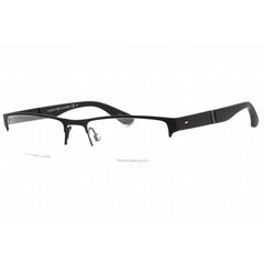Tommy Hilfiger Men's Eyeglasses - Matte Black Half Rim Metal Frame | Th 1524 0003 00
