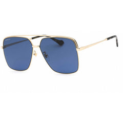 Gucci Men's Sunglasses - Gold Full Rim Metal Frame Blue Lens | GG1099SA 002