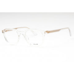 Police Unisex Eyeglasses - Transparent Plastic Oval Full Rim Shape Frame | VPLF77 0P79