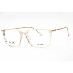 Hugo Boss Men's Eyeglasses - Mud Gold Rectangular Full Rim Frame | BOSS 1372 0IXE 00