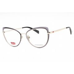 Levi's Women's Eyeglasses - Grey Metal Full Rim Cat Eye Shape Frame | LV 1050 0KB7 00