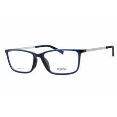 Flexon Men's Eyeglasses - Shiny Navy Rectangular Full Rim Frame | FLEXON EP8014 410