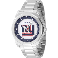 Invicta Men's Watch - NFL New York Giants Quartz Silver Brass Dial Bracelet | 47926