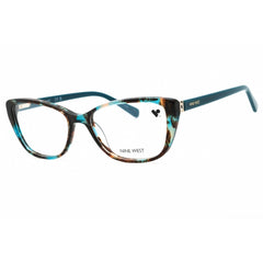 Nine West Women's Eyeglasses - Teal Tortoise Acetate Cat Eye Shape Frame | NW5206 234