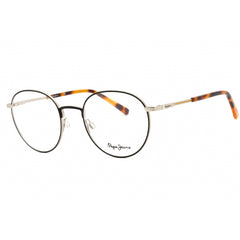 Pepe Jeans Unisex Eyeglasses - Black Metal Round Frame Clear Demo Lens | PJ1321 C1