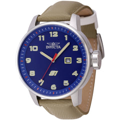 Invicta Men's Watch - S1 Rally Quartz Blue Dial Khaki Genuine Leather Strap | 44958