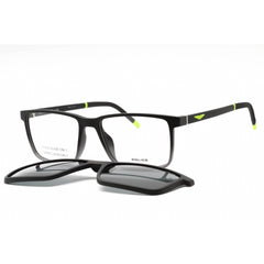 Police Men's Eyeglasses - Matte Black Plastic Rectangular Full Rim Frame | UPLL74 WT5P