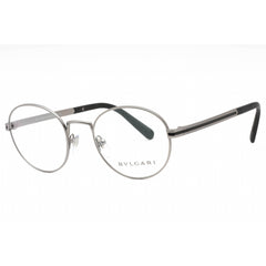 Bvlgari Men's Eyeglasses - Matte Gunmetal Metal Full Rim Round Frame | 0BV1119 195