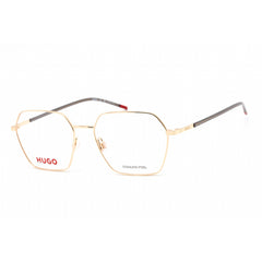 Hugo Women's Eyeglasses - Gold Metal Geometric Shape Full Rim Frame | HG 1279 0J5G 00