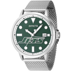 Invicta Men's Watch - NFL New York Jets Quartz Green Dial Steel Mesh Bracelet | 47980