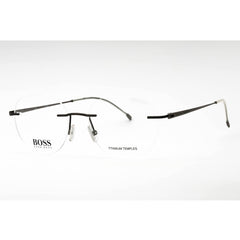 Hugo Boss Men's Eyeglasses - Matte Dark Ruthenium Oval Frame | BOSS 1266/D 0R80 00