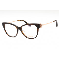 Chopard Women's Eyeglasses - Shiny Dark Tortoise Plastic Cat Eye Frame | VCH325S 01AY