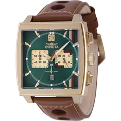 Invicta Men's Watch - S1 Rally Chronograph Green and Gold Dial Strap Date | 46854