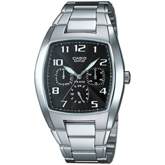 Casio Men's Quartz Watch - Edifice Black Dial Stainless Steel Bracelet | EF306D-1A
