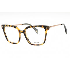 Police Women's Eyeglasses - Light Tortoise Plastic Cat Eye Full Rim | VPLD26 0777