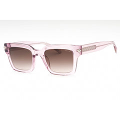 Police Women's Sunglasses - Transparent Pink Plastic Square Full Rim | SPLF32 06MH