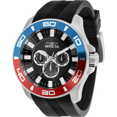 Invicta Men's Watch - Pro Diver Quartz Chronograph Black Dial Silicone Strap | 35740