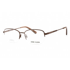 Anne Klein Men's Eyeglasses - Mocha Rectangular Stainless Steel Frame | AK5081 200