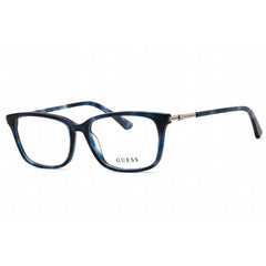 Guess Women's Eyeglasses - Blue/Other Plastic Rectangular Full Rim Frame | GU2907 092